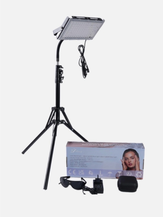 Jitesy Other - 50W UV Tanning Lamp for Face & Body 96 LED Self-Tanning Light w/Protect Goggles